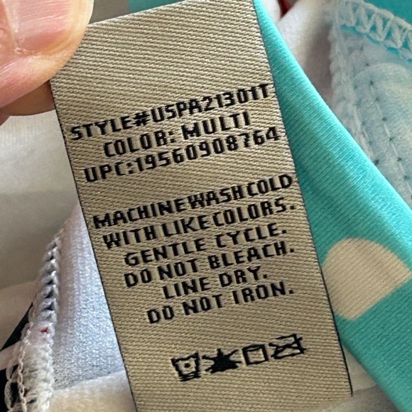 US Polo Association Tropical Bikini Red White Blue USPA - Picture 9 of 9